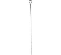 Eye Pins, L: 50 mm, silver-plated, SP, 30 pcs