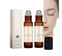 Eye Roller Essence Oil - Riduce occhiaie, gonfiore, borse sotto gli occhi e linee sottili, olio idratante per eye-essence con applicatore per la forza ed elasticità (2 pezzi)