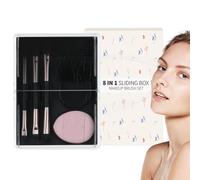 Eye Shadow Brush, Soft Travel Makeup Brush, 8 Pieces Eyeshadow Brush Set, Eyeshadow Brush Set with Storage Box, Portable Makeup Brushes Set, Beauty Tools for Eyes, Cheeks and Lips Makeup Brushes, Eyes