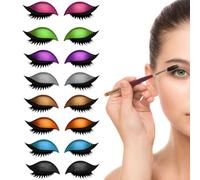 Eye Shadow Eyelash Patch, 8 paia di Patch Ciglia Ombretto, 3 in 1, Kit Di Ciglia Naturali Riutilizzabili Senza Colla Facile Da Indossare e Rimuovere (8 paia)