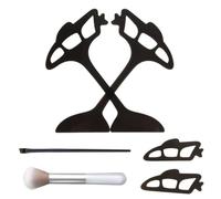 Eye Shadow Guide, 4 x Eyeshadow Applicator Stencil, 4,72 x 3,15 pollici, Makeup Template, Precise Eye Liner Shadow Helper, Professional Cosmetic Tool with Brush for Looks