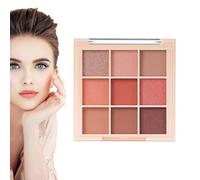 Eye Shadow Palette - 9 Color Matte And Glitter Eyeshadow Makeup Palette, Multi-Use Powder Cosmetic Set For Contouring, Blending Highlighting | Portable Kit Girls, Women, Travel, Party, Home, Professio