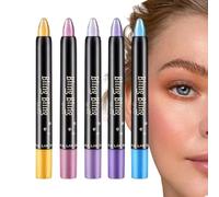 Eye Shadow Pencil Set, 5 pezzi Shimmer Eye Shadows Matita Set, 11,8 cm/4,65 Inches Glittery and Shimmering Effects: Long Waterproof Matte Cream, Glittery Makeup Stick for Beauty