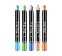 Eye Shadow Pencil Set, 5 pezzi Shimmer Eye Shadows Matita Set, 11,8 cm/4,65 Inches Glittery and Shimmering Effects: Long Waterproof Matte Cream, Glittery Makeup Stick for Beauty