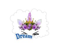Eye Unicorn Crown Adesivi Citazione Sogno Decalcomanie in Vinile