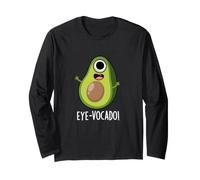 Eye-vocado Divertente Gioco di Parole di Avocado Maglia a Manica