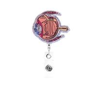 Eyeball, bobina per badge per infermieri, oculista, medico, optometrista, divertente chirurgo oculistico, porta badge retrattile, targhetta per nome, regalo ottico, clinica oculistica, personale