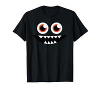 Eyeball Funny Monster Face Graphic Halloween Costume Maglietta