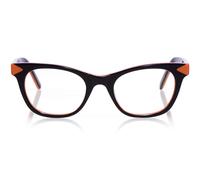 Eyebobs Florence Unisex Premium Montatura Occhiali Viola & Arancio Anteriore Con