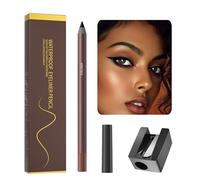 Eyebrow Eyeliner | Occhi Effetto Gel Antimacchia Con Temperamatite,Impermeabile Scorrevole Effetto Lunga Durata Cosmesi Bellezza Look Naturale per Ragazze Donna