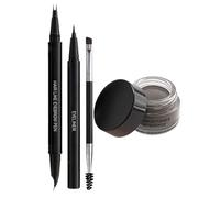 Eyebrow Liner Brow Pomade with Brush - Waterproof Smudge-Proof Eyebrow Pencil | 3 g Double Ended Fine Tip for Precision, Long-Lasting Daily Makeup, Incontri Party Wedding Travel Use