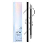 Eyebrow Pen 2-in-1 Waterproof Pencil, 4 Tip Applicator, Long Lasting Makeup Tool, Natural Brow Contouring, Daily Travel Business Use, Professional Beauty Accessory