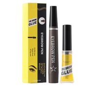Eyebrow Pen, Long-Lasting Waterproof Brows Pencil, Liquid 4-Prong Fork Brow Definer, Natural Hair-Like Strokes, Eyebrow Gel Set For Women, Smudge-Resistant Makeup Tool