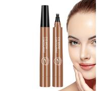 Eyebrow Pen - smudge-proof fork tip applicator, fine brow definer tool | durable liquid makeup marker, realistic eyebrow filler brush, cosmetic solution for shaping and defining eyebrows