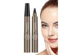 Eyebrow Pen - waterproof 4 fork tip tool, marcatore preciso per sopracciglia | penna liquida a lunga durata, applicatore per capelli naturali come stroke applicatore, soluzione per trucco per bellezza