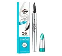Eyebrow Pencil, Liquid Brow Filler, 4 Tip Waterproof Pen, 0.51x0.51in Portable Long Lasting Natural Finish, Smudge Proof Makeup Tool for Women, Girls All Day Beauty Look