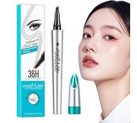 Eyebrow Pencil, Liquid Brow Filler, 4-Tip Waterproof Pen, Natural-Looking Definition, Long Lasting Wear, Makeup Tool for Girls Daily Makeup Routine, Smudge-Resistant Shades