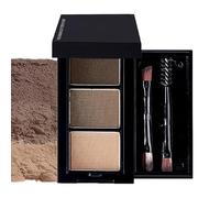 Eyebrow Powder Set di 3 cipria per sopracciglia, impermeabile e resistente alle sbavature, polvere per sopracciglia multipurpose per sopracciglia naturali tutto il giorno, polvere fine