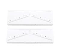 Eyebrow Ruler Stencils Stickers 100 Sheets Disposable Strong Adhesive Symmetrical Shaping Mapping Tool for Eyebrows PVC Material 98x32mm