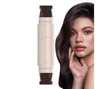 Eyebrow Shaping - Stamp a doppia testa, 8 x 8 x 1 pollici, adorabile impermeabile a lunga tenuta, matita per trucco, strumento cosmetico per le donne,