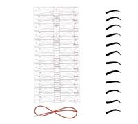 Eyebrow Stencils - 12 Pieces Reusable Makeup Tool With Strap | Adjustable Eyebrow Template Set For Women, Brow Shaping Guide For Daily Makeup, Parties, Stage Performances | Beauty Use