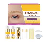 Eyebrow Tinting Kit, Semi-Permanent Brow Color, Professional Eyebrow Tint with Complete Tools, Makeup Accessory for Women Girls Ladies, Beauty Supplies, Brow Tinting Set for Costume Stage Wedding