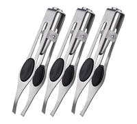 Eyebrow Tweezer Light - Precision Hair Remover Tool, Stainless Steel Plucking Device, LED Illuminated Beauty Grooming Kit | Facial Hair Removal Instrument for Women, Portable Compact Design