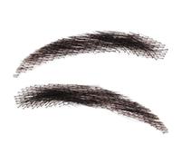 Eyebrows artificiali - 1 paio di extension per capelli, capelli veri e propri, reusable real brows, Breathable Handmade Hair Brows For Costume Cosplay