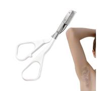 eyebrowTrimmer Scissors With Comb - Stainless Steel Precision Scissors, eyebrowHair Cutter, Grooming Tool With Safety Comb | Salon Style eyebrowTrimming, Facial Hair Shaping, Travel Makeup Kit, Men