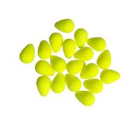 Eyecatching Beans Float Tip Indicatore di Coda Perline con Foro Centrale Adatto per Vari Float Top Tips (50pcs Giallo)