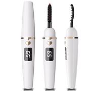 EYECURL Heated EyeLash Curler, Heated Lash Curler, Intelligent Power Off Rechargeable Electric Eyelash Curler Heated Quickly By Steel Wire for 24 Hs Long Lasting Natural Makeup - Bright White