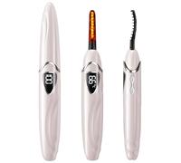 EYECURL Heated Eyelash Curler, S600 Heated Lash Curler, Accurate Temperature Control Electric Eyelash Curler Heated - Intelligent Power Off, Fast Heating (Coral/Silver, S600-148MM)