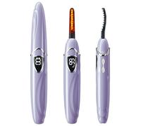 EYECURL Heated Eyelash Curler, S600 Heated Lash Curler, Accurate Temperature Control Electric Eyelash Curler Heated Curlers - Intelligent Power Off, Long Lasting (Violet/Silver, S600-148MM)