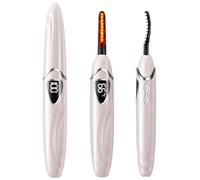 EYECURL Heated Eyelash Curler, S600 Heated Lash Curler, Accurate Temperature Control Electric Eyelash Curler Heated - Intelligent Power Off, Fast Heating - Coral/Silver