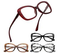 Eyekepper 4-Pack Eleganti Occhiali da Lettura per Donna Lettori Sovradimensionati +2.00