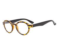 Eyekepper Cerniera a Molla Rotonda Retro Lettori Occhiali da Lettura Ambra +2.00