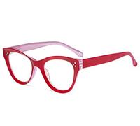 Eyekepper Grande Design Occhio di Gatto Occhiali da Lettura per Leggere Donna - Rossa Gradazione +1.50