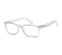 Eyekepper Lettori alla Moda Donna Comodi Occhiali da Lettura Uomo Montatura Trasparente Cerniere a Molla