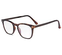 Eyekepper Lettori Retro Quadrato di Plastica Arms Struttura in Metallo Occhiali da Lettura Tartaruga +0.75