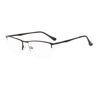 Eyekepper Mezza Montatura Cerniera a Molla Occhiali da Lettura Uomo Donna (Nero, 2.00)
