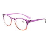 Eyekepper Moda lettori Donne occhiali da lettura (Viola-Rosso Telaio, +0.75)