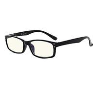 Eyekepper molla Cerniere con protezione UV, Anti Blue Rays, Anti Glare and Scratch Resistant Lens Computer occhiali da letturaBlack +1.75
