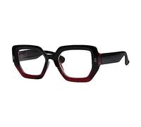 Eyekepper Occhiali da Lettura Ampia Cornice da Donna -Lettori Alla Moda Oversize - Rosso +0.50