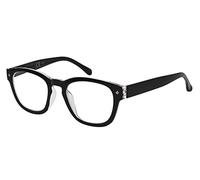 Eyekepper Occhiali da Lettura - Stile Vintage Professore Primavera Cerniere Aste - Nero +2.50