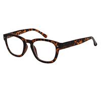 Eyekepper Occhiali da Lettura - Stile Vintage Professore Primavera Cerniere Aste - Tartaruga +3.50