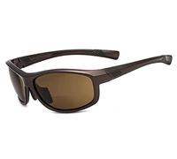 Eyekepper occhiali da sole bifocale TR90 di sport in moda infrangibile Occhiali esterni per baseball in esecuzione pesca guida golf softball escursionismo Montatura marrone parlato Lente marrone +3.0