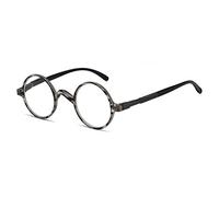 Eyekepper Rotonde Occhiali da Lettura un po ' Grandi Professor Vintage Oval Lettori (Striscia Grigio,+2.50)