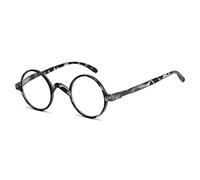 Eyekepper Rotonde Occhiali da Lettura un po ' Grandi Professor Vintage Oval Lettori (Tartaruga Nero-Bianco,+0.50)