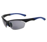 Eyekepper TR90 sport occhiali da sole bifocale Baseball in esecuzione pesca guida Golf Softball escursionismo mezza montatura occhiali (Telaio Nero Tempio Blu, + 1.00)