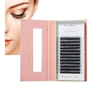Eyelash Extensions, Cluster Individual Lashes, Pre-Made D Curl Fans, W Shape Design, 0.07mm Thickness, Bond and Seal Set, Perfect for Makeup Looks, Beauty Salons, Personal Use, Daily